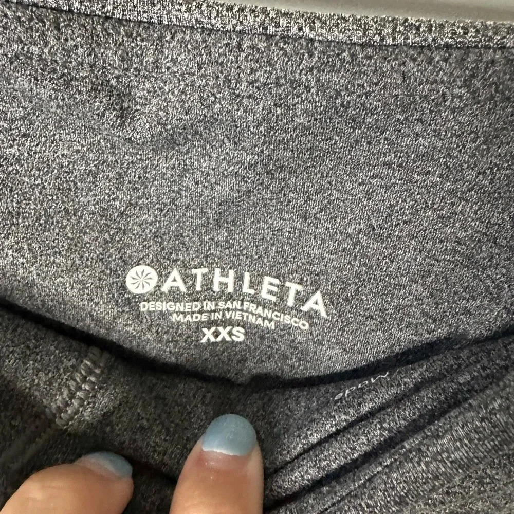 Athleta Barre Kickeflare legging size Xxs gray slit hem athleisure leggings - Picture 3 of 5